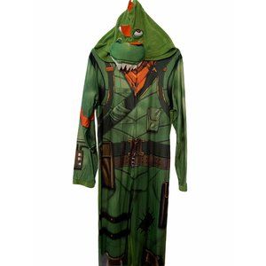 Fortnite Rex Pajama Suit Costume with Padded Hood